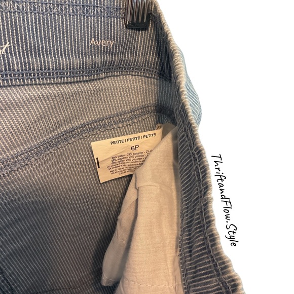 6Petite | CROPPED PANTS | GV | AVERY | DISTRESS STRIPS JEANS - Picture 4 of 8